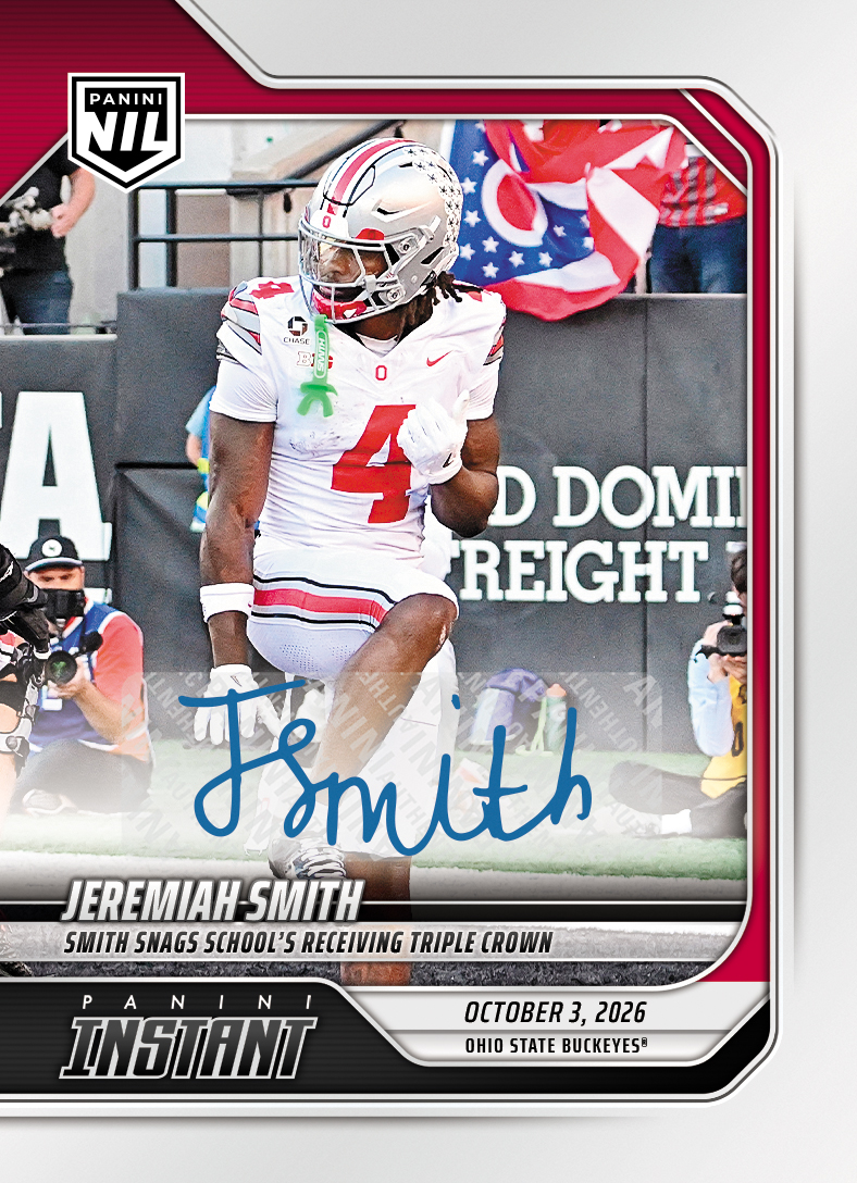 Product image 1 for - Jeremiah Smith - 2026 Panini Instant NIL College Football #5-JSM - Base /99 Auto