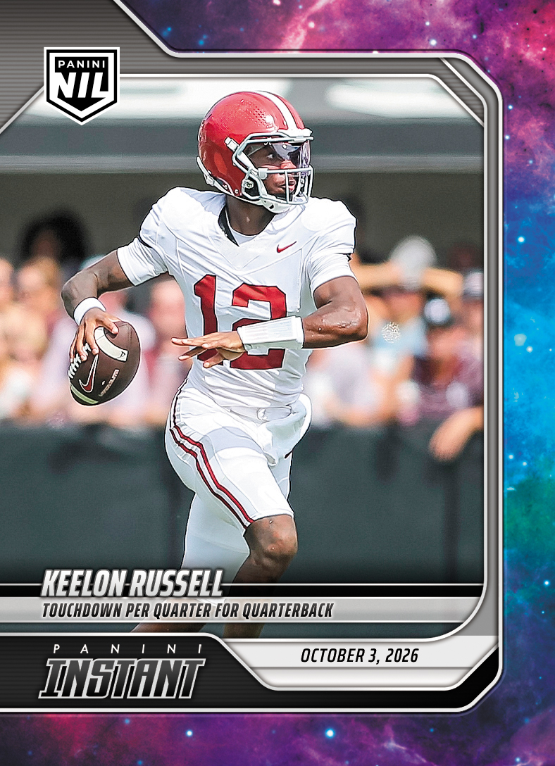 Detailed Image of Keelon Russell - 2026 Panini Instant NIL College Football #5-KRU - Galaxy 1/1