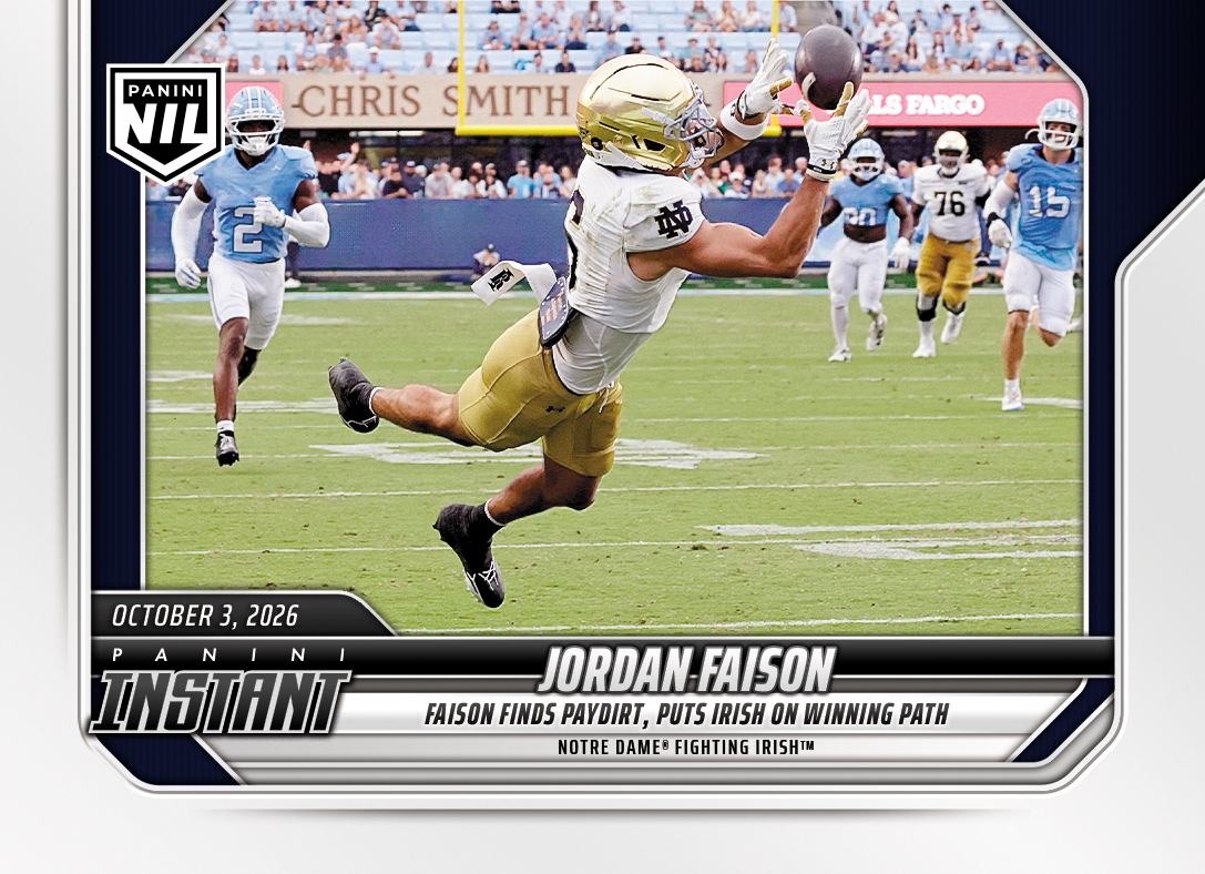 Detailed Image of Jordan Faison - 2026 Panini Instant NIL College Football #5-JFA - Base Card 10-pack
