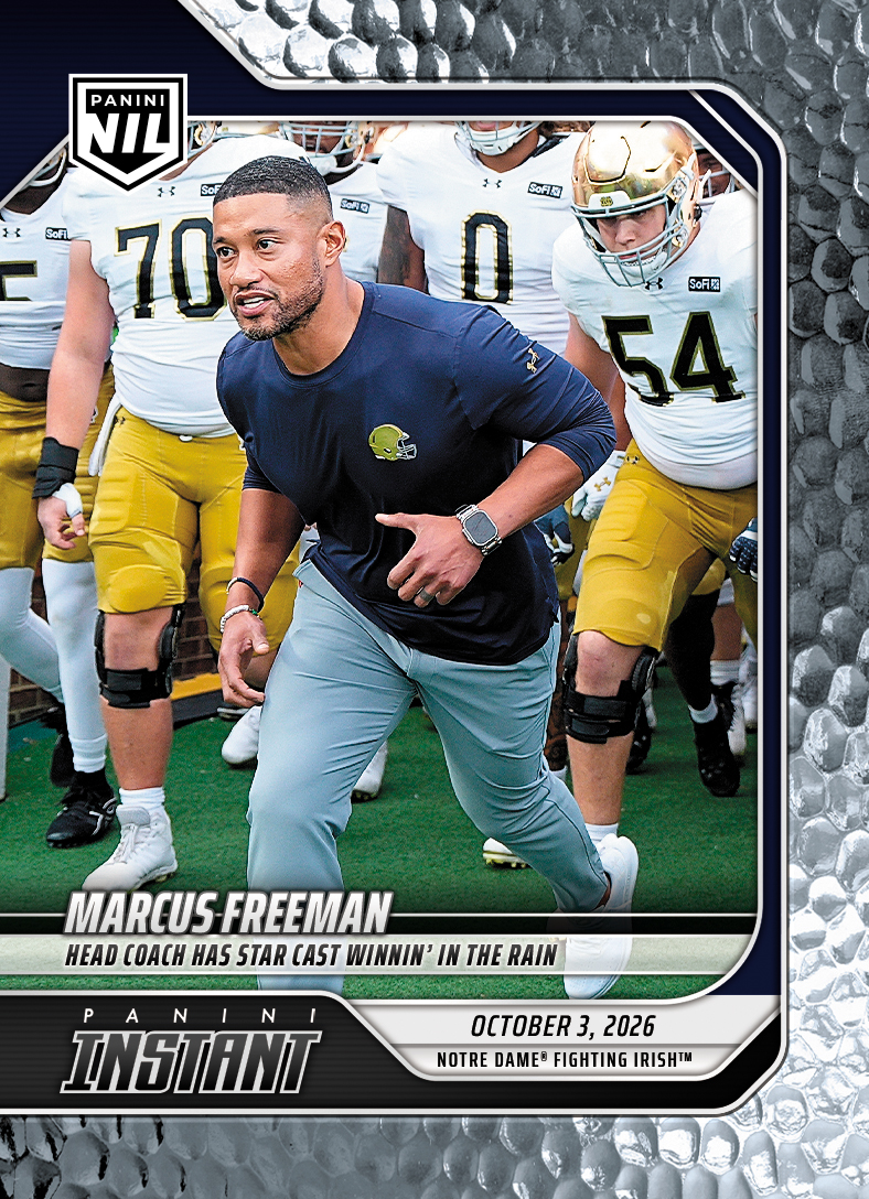 Product image 1 for - Marcus Freeman - 2026 Panini Instant NIL College Football #5-MFR - Metallic /5