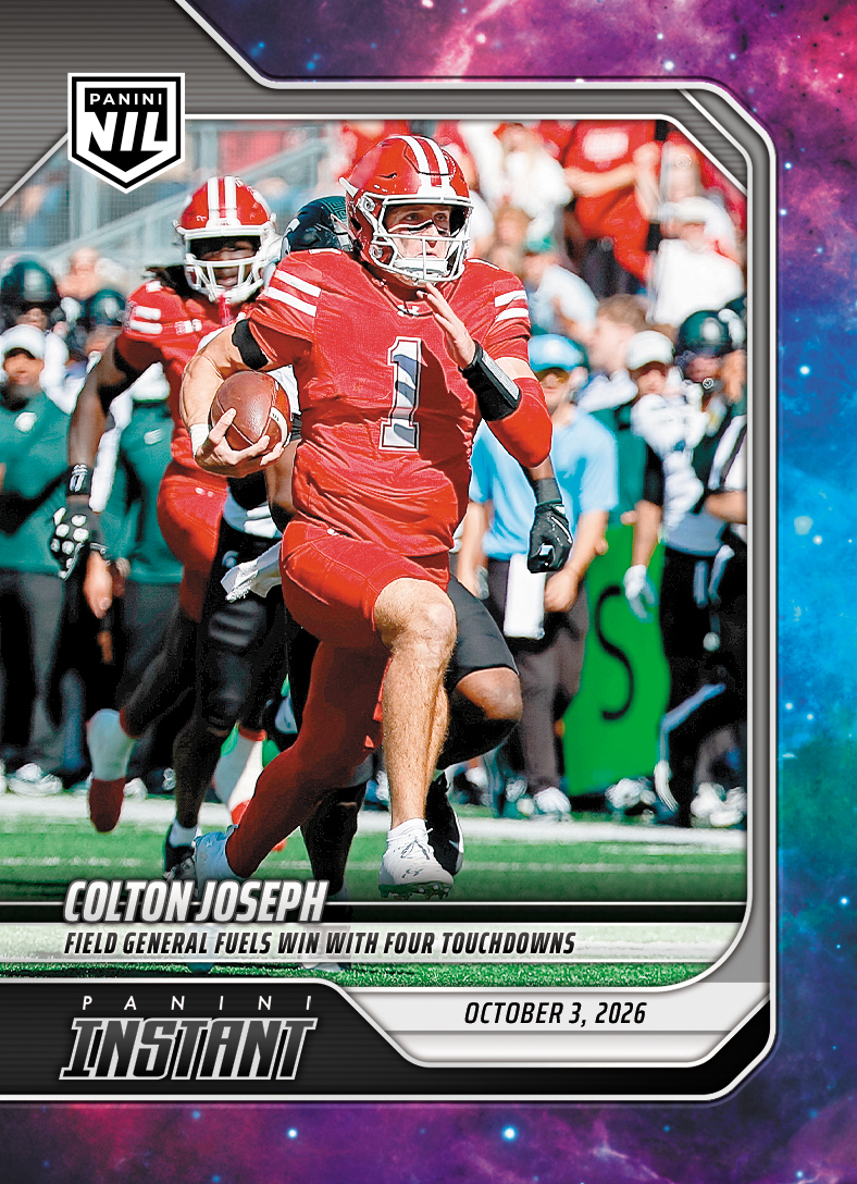 Detailed Image of Colton Joseph - 2026 Panini Instant NIL College Football #5-COJ - Galaxy 1/1