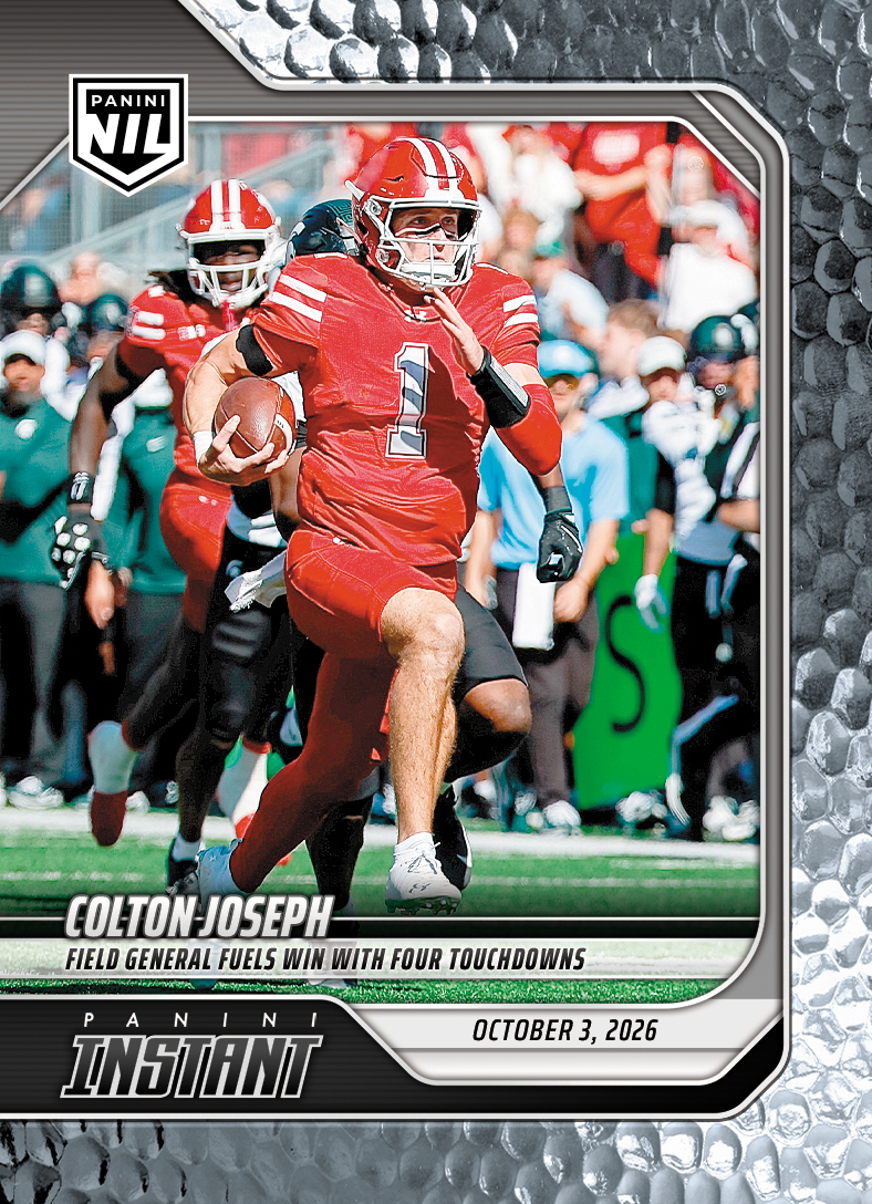 Detailed Image of Colton Joseph - 2026 Panini Instant NIL College Football #5-COJ - Metallic /5