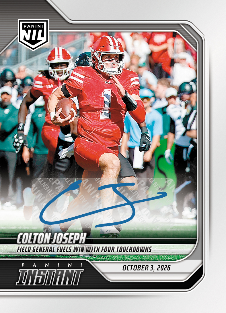 Detailed Image of Colton Joseph - 2026 Panini Instant NIL College Football #5-COJ - Base /99 Auto