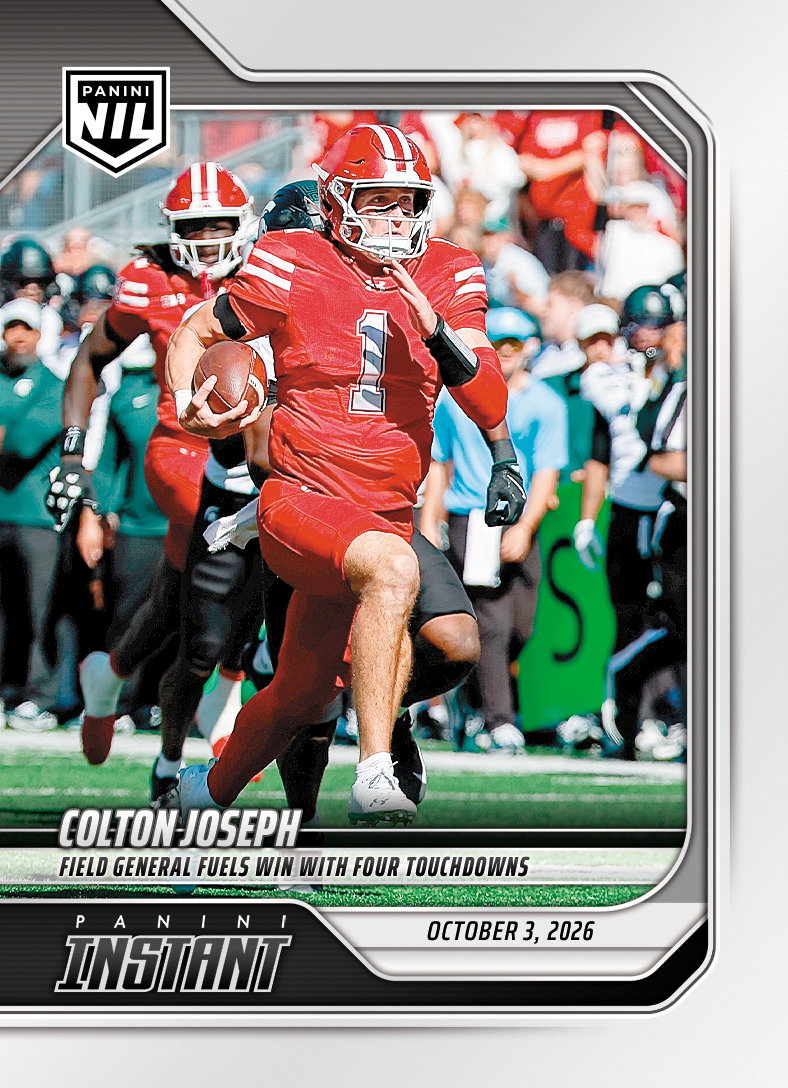 Detailed Image of Colton Joseph - 2026 Panini Instant NIL College Football #5-COJ - Base Card 25-pack