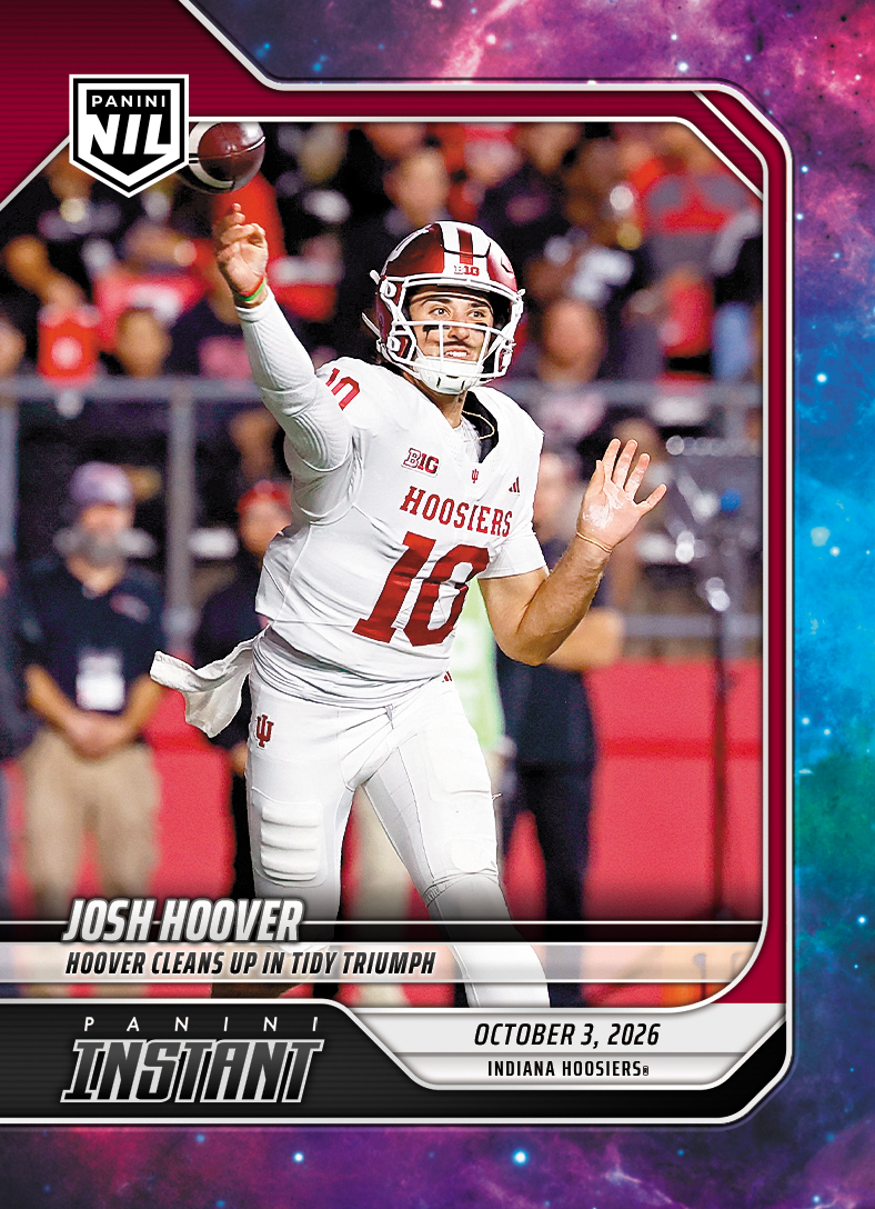 Detailed Image of Josh Hoover - 2026 Panini Instant NIL College Football #5-JHO - Galaxy 1/1