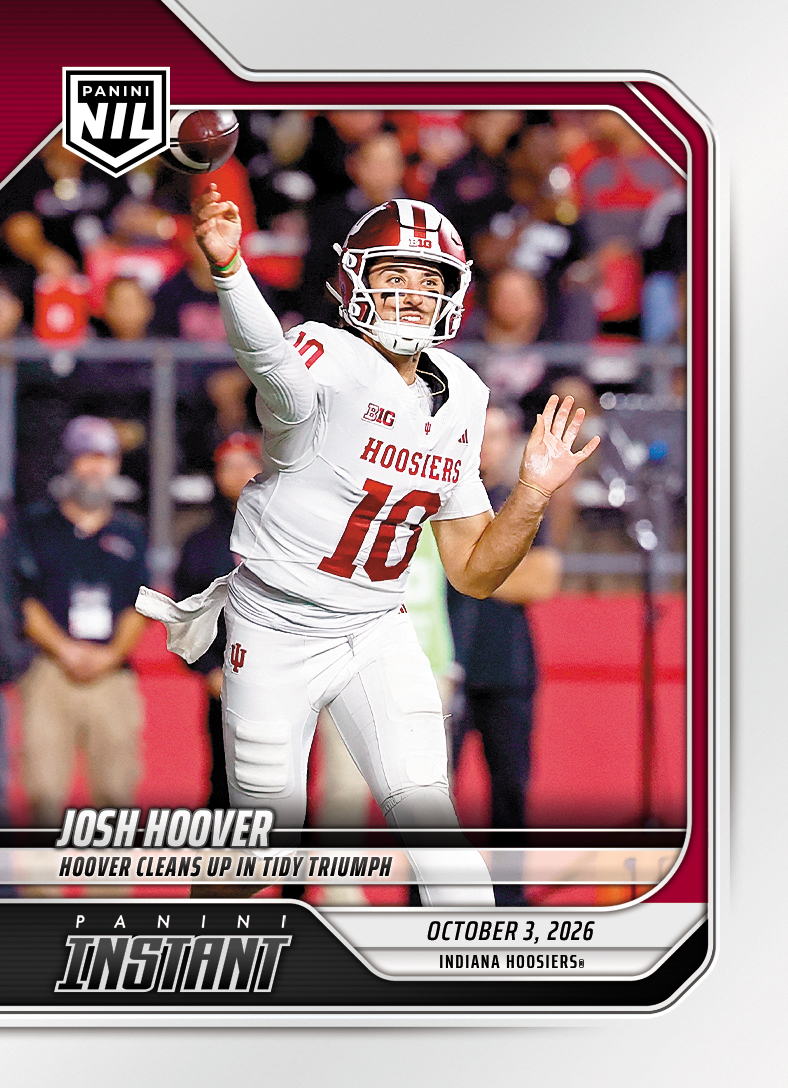 Detailed Image of Josh Hoover - 2026 Panini Instant NIL College Football #5-JHO - Base Card 25-pack