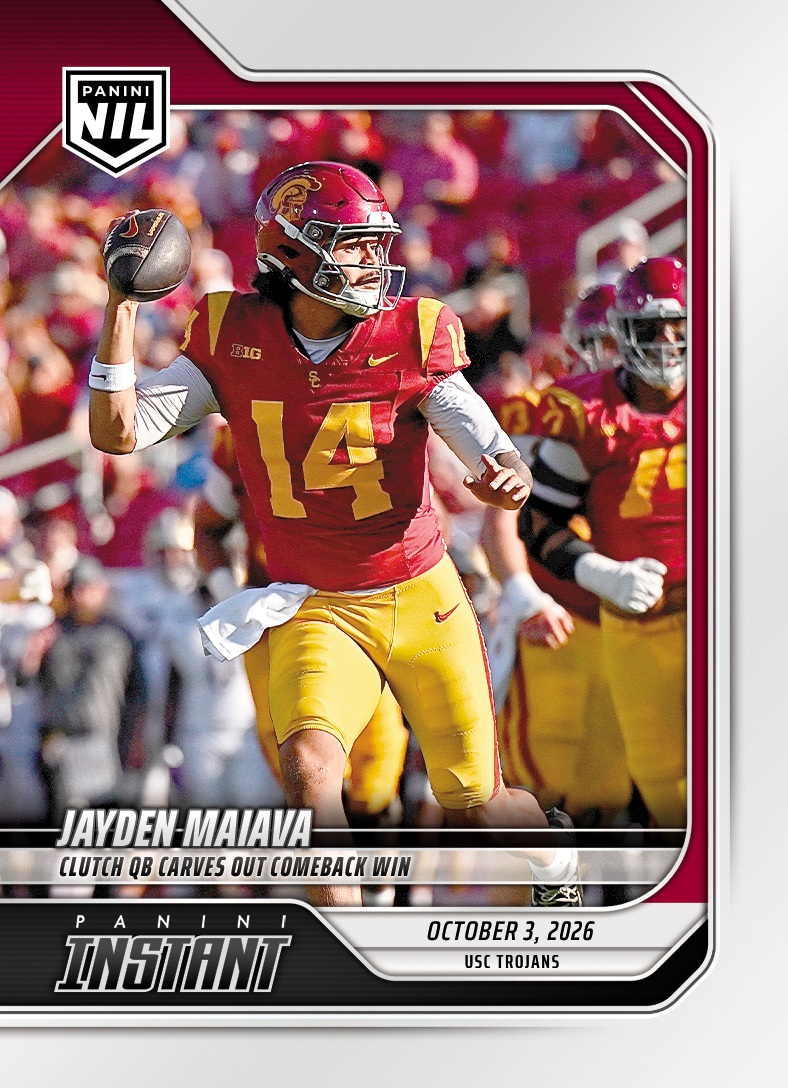 Detailed Image of Jayden Maiava - 2026 Panini NIL College Football #5-JMA - Base Card 25-pack