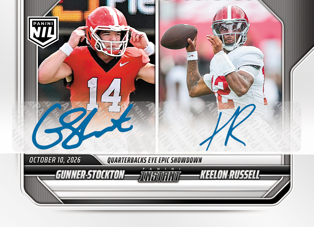 Product image 1 for - Gunner Stockton/Keelon Russell - 2026 Panini Instant NIL College Football #6-PRE - Base /2