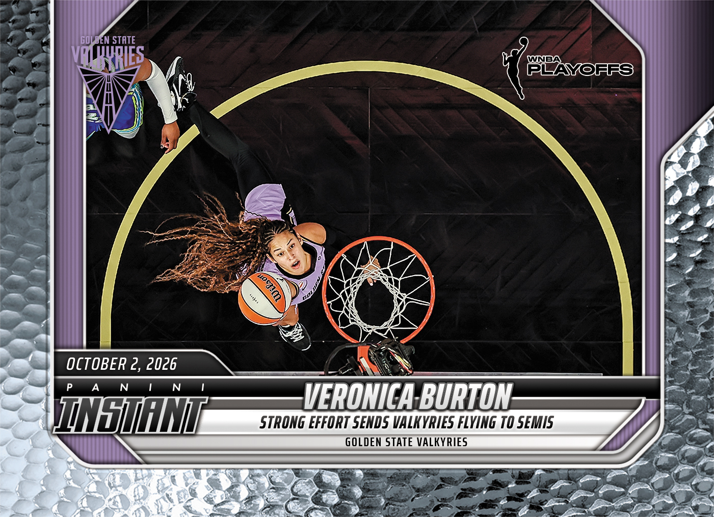 Detailed Image of Veronica Burton - 2026 Panini Instant WNBA #388 - Metallic /5