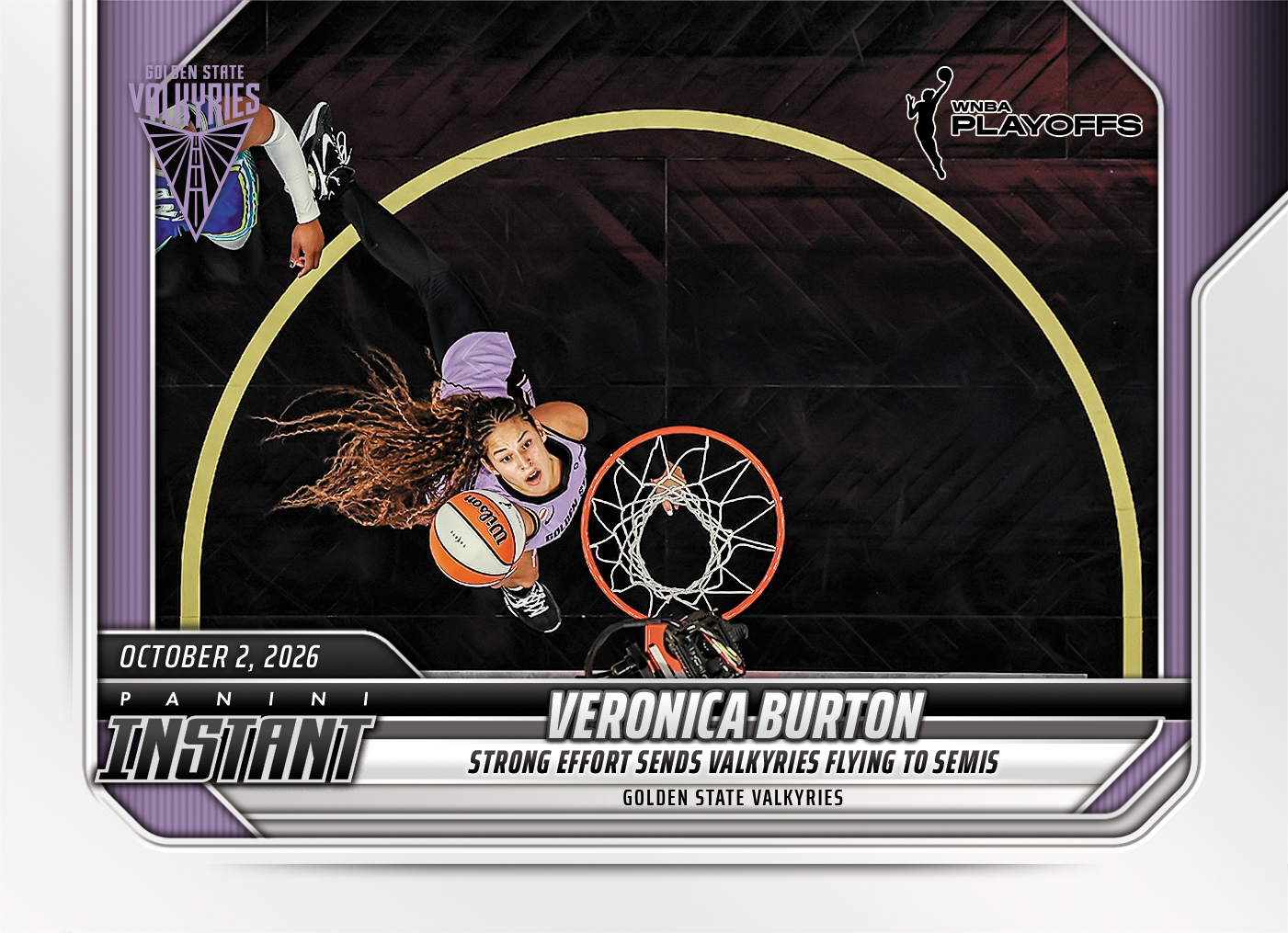 Detailed Image of Veronica Burton - 2026 Panini Instant WNBA #388 - Base Card 25-pack
