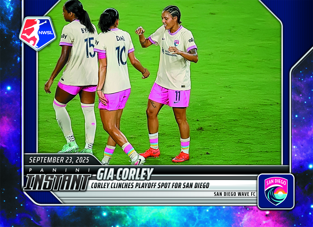 Detailed Image of Gia Corley - 2026 Panini Instant NWSL #191 - Galaxy 1/1