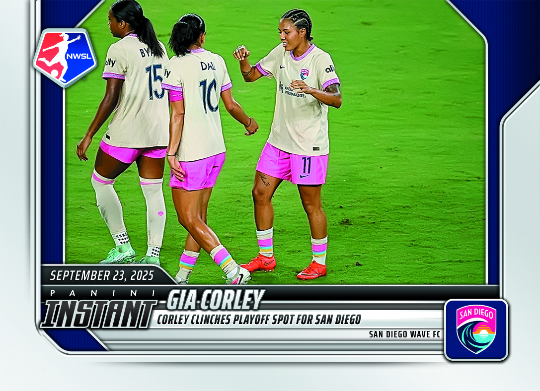 Detailed Image of Gia Corley - 2026 Panini Instant NWSL #191 - Base Card 25-pack