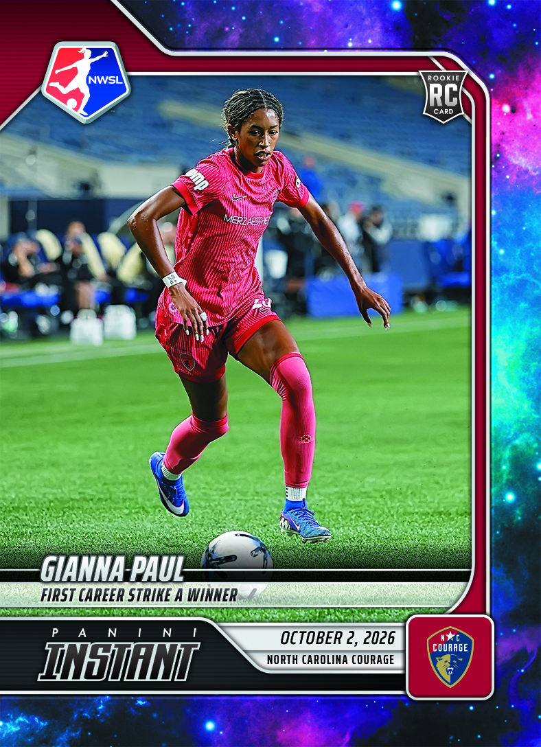 Detailed Image of Gianna Paul - 2026 Panini Instant NWSL #192 - Galaxy 1/1