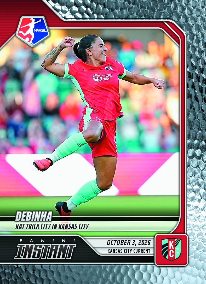 Detailed Image of Debinha - 2026 Panini Instant NWSL #194 - Metallic /5