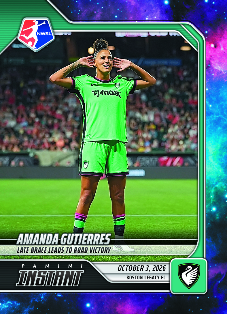 Detailed Image of Amanda Gutierres - 2026 Panini Instant NWSL #195 - Galaxy 1/1