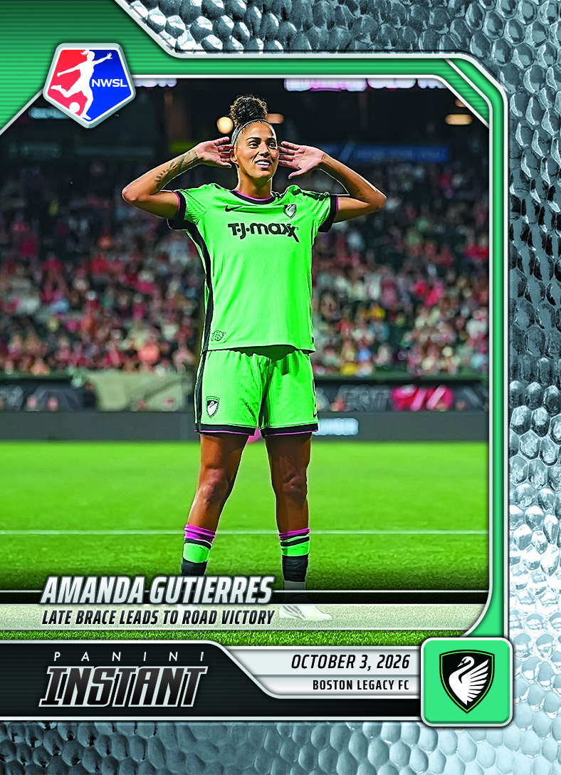 Detailed Image of Amanda Gutierres - 2026 Panini Instant NWSL #195 - Metallic /5