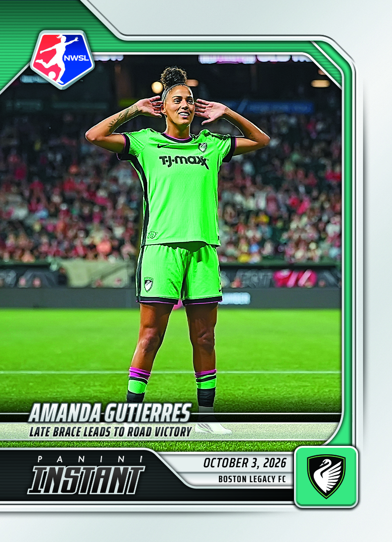 Detailed Image of Amanda Gutierres - 2026 Panini Instant NWSL #195 - Base Card 25-pack