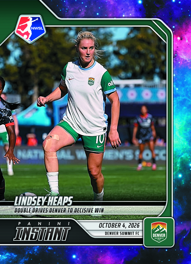 Detailed Image of Lindsey Heaps - 2026 Panini Instant NWSL #196 - Galaxy 1/1
