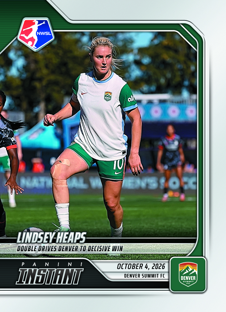 Detailed Image of Lindsey Heaps - 2026 Panini Instant NWSL #196 - Base Card 5-pack