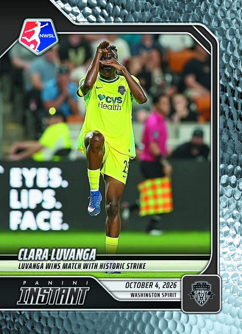 Detailed Image of Clara Luvanga - 2026 Panini Instant NWSL #197 - Metallic /5