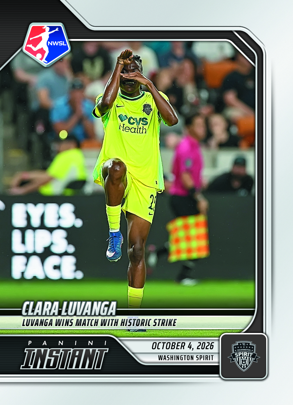 Detailed Image of Clara Luvanga - 2026 Panini Instant NWSL #197 - Base Card 5-pack