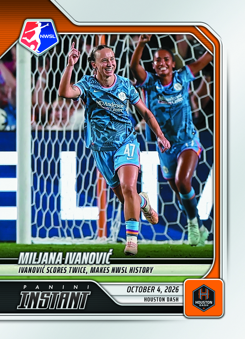 Detailed Image of Miljana Ivanovic - 2026 Panini Instant NWSL #198 - Base Card 25-pack