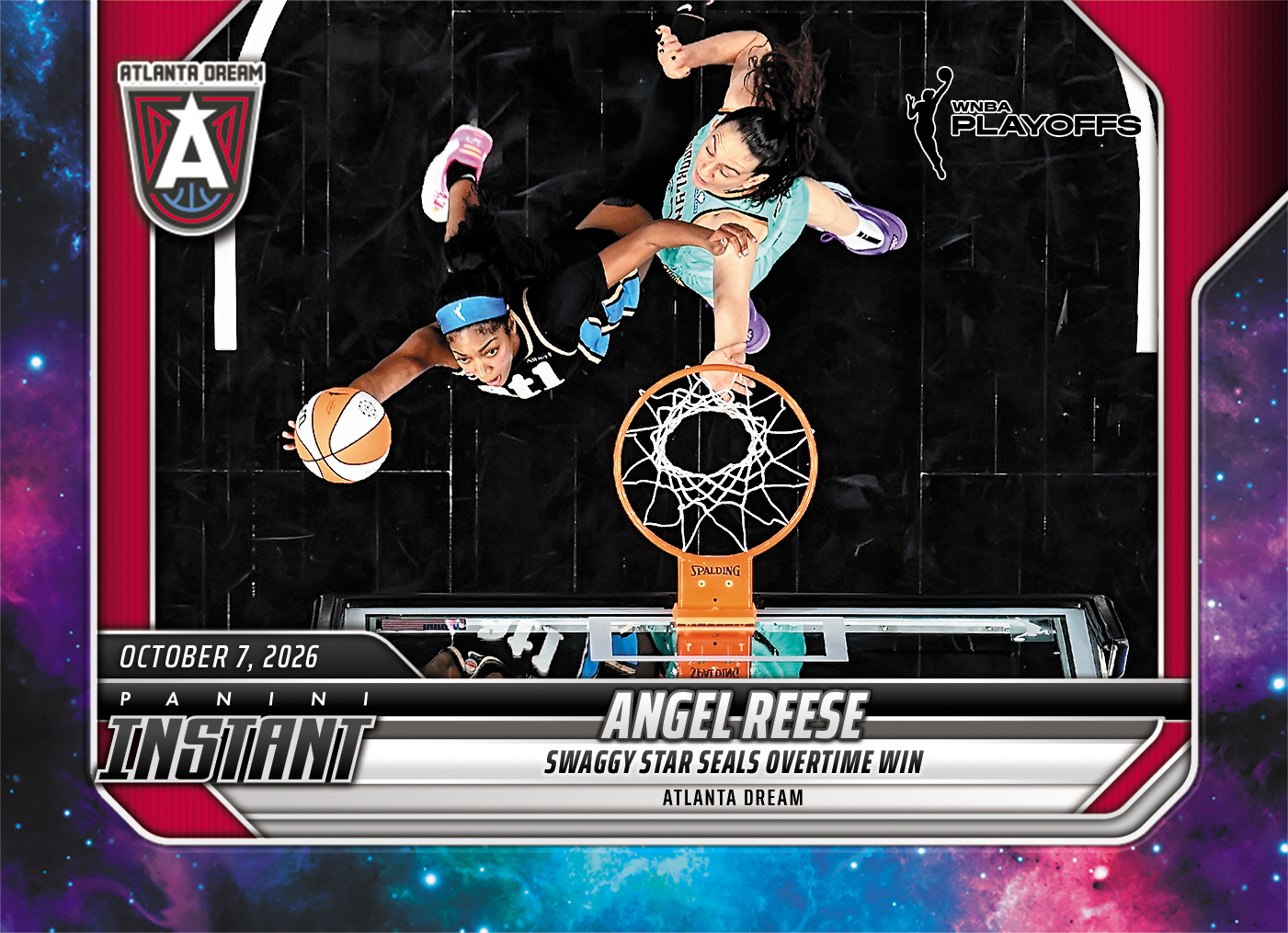 Detailed Image of Angel Reese - 2026 Panini Instant WNBA #391 - Galaxy 1/1