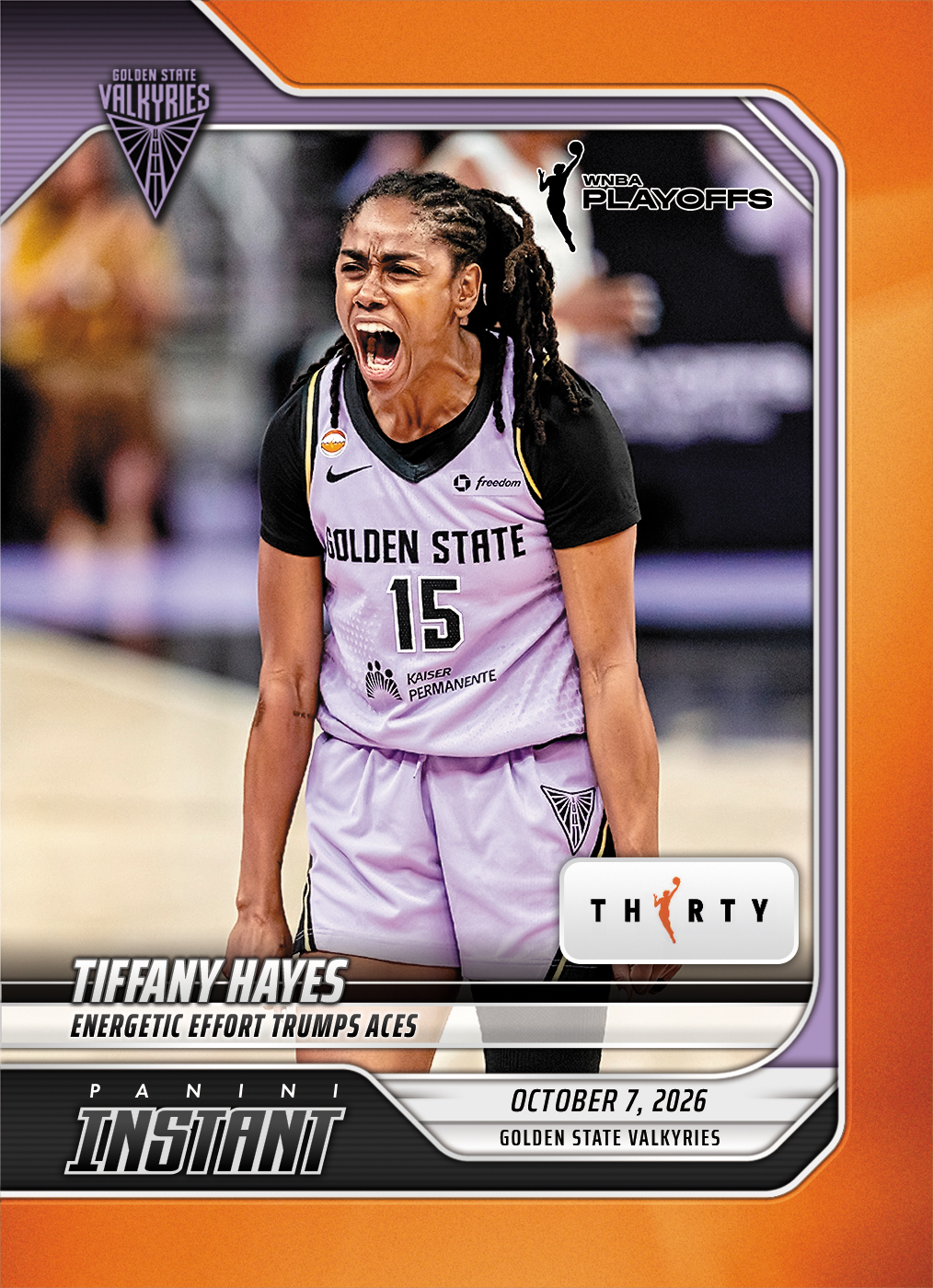 Detailed Image of Tiffany Hayes - 2026 Panini Instant WNBA #392 - 30th Anniversary /30