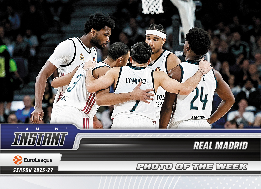Detailed Image of Real Madrid - 2026-27 Panini Instant EuroLeague Photo of the Week #3 - Base Card 25-pack