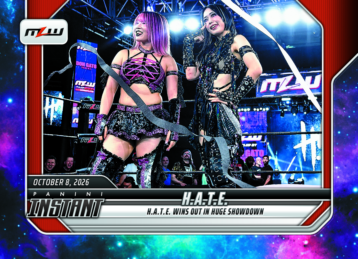Detailed Image of H.A.T.E. - 2026 Panini Instant MLW #16 - Galaxy 1/1