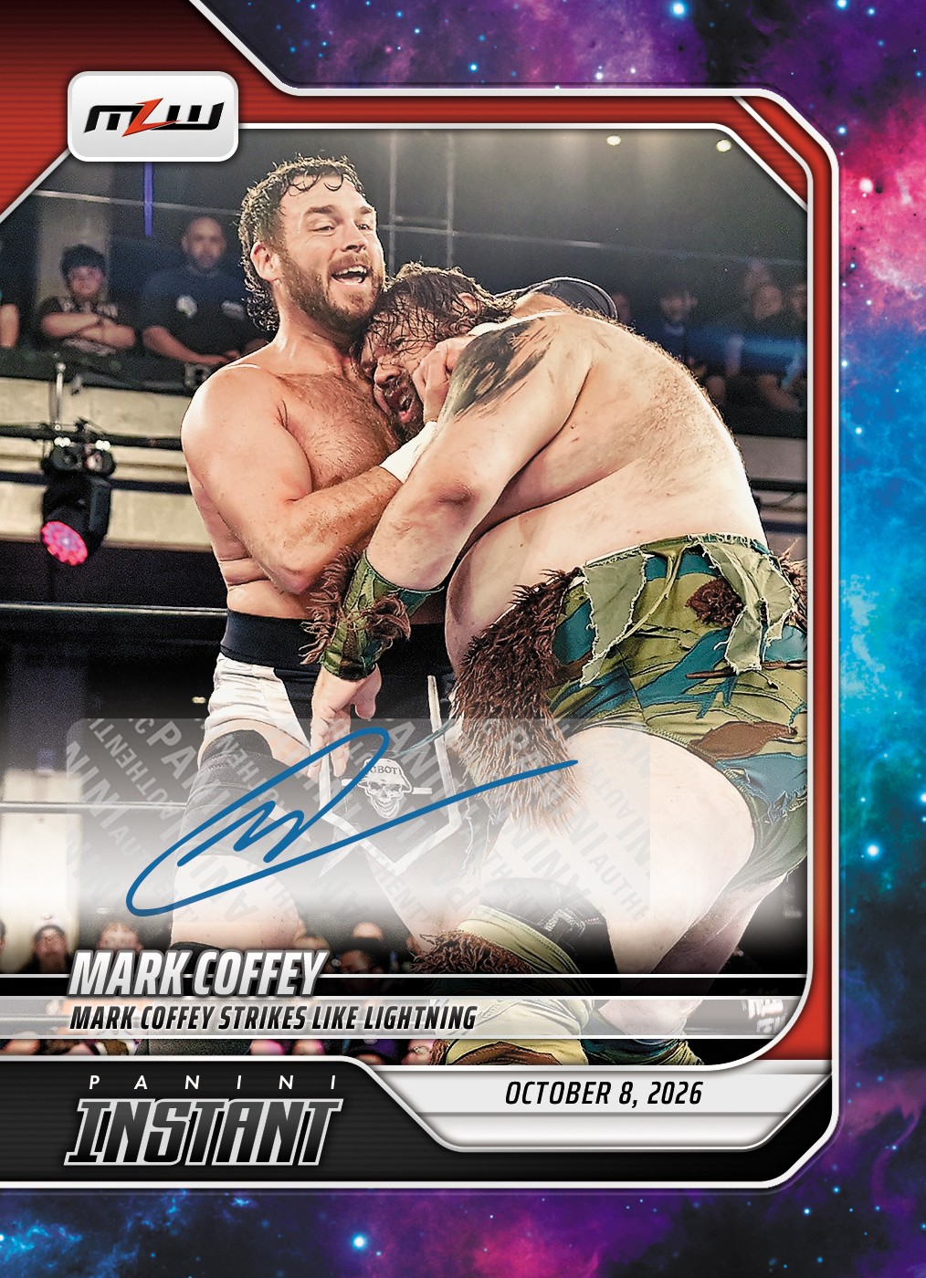 Detailed Image of Mark Coffey - 2026 Panini Instant MLW #17 - Galaxy 1/1 Auto