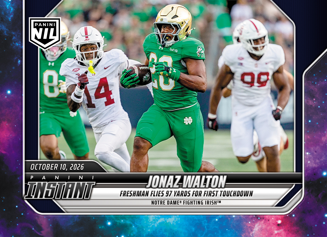 Detailed Image of Jonaz Walton - 2026 Panini Instant NIL College Football #6-JWA - Galaxy 1/1