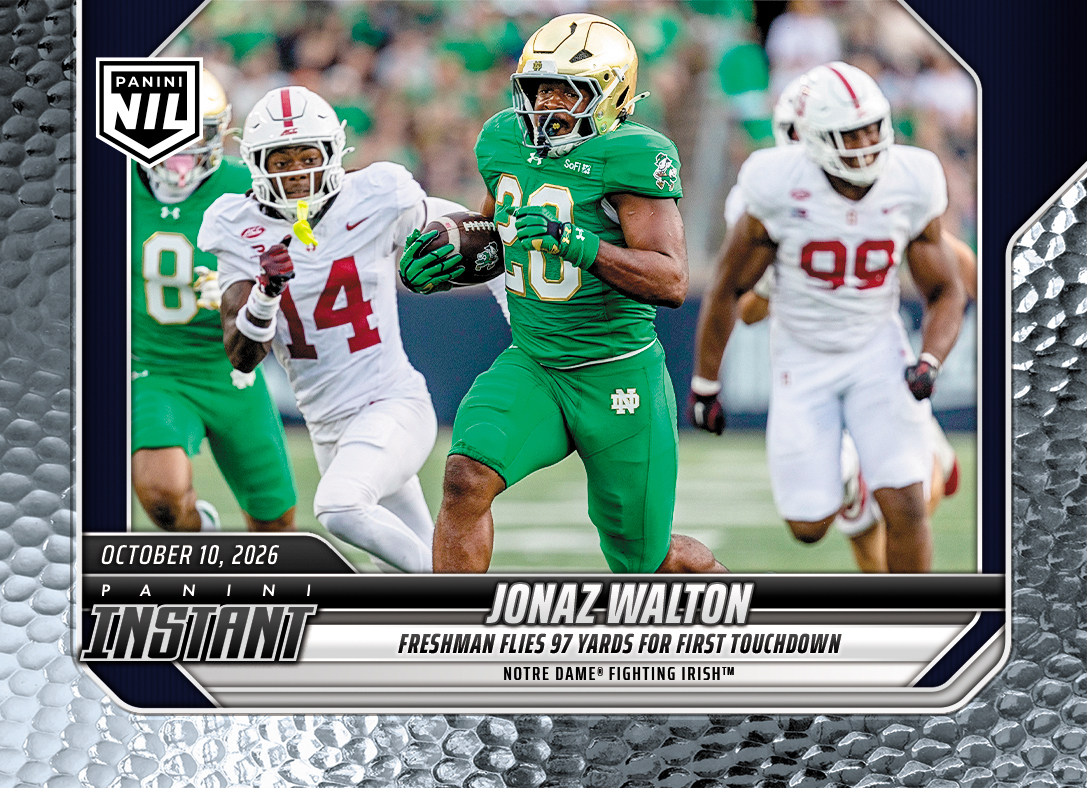 Product image 1 for - Jonaz Walton - 2026 Panini Instant NIL College Football #6-JWA - Metallic /5