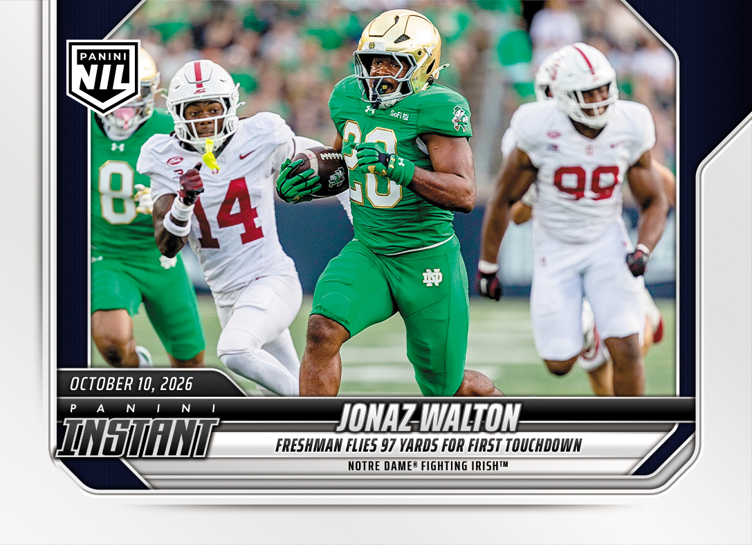 Detailed Image of Jonaz Walton - 2026 Panini Instant NIL College Football #6-JWA - Base Card 25-pack