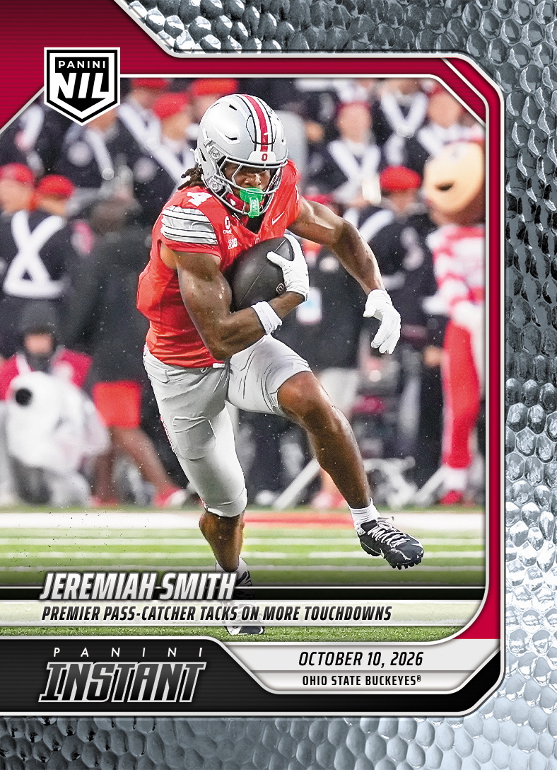 Detailed Image of Jeremiah Smith - 2026 Panini Instant NIL College Football #6-JSM - Metallic /5