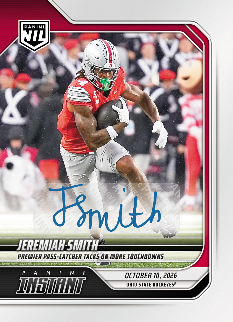 Detailed Image of Jeremiah Smith - 2026 Panini Instant NIL College Football #6-JSM - Base /99 Auto