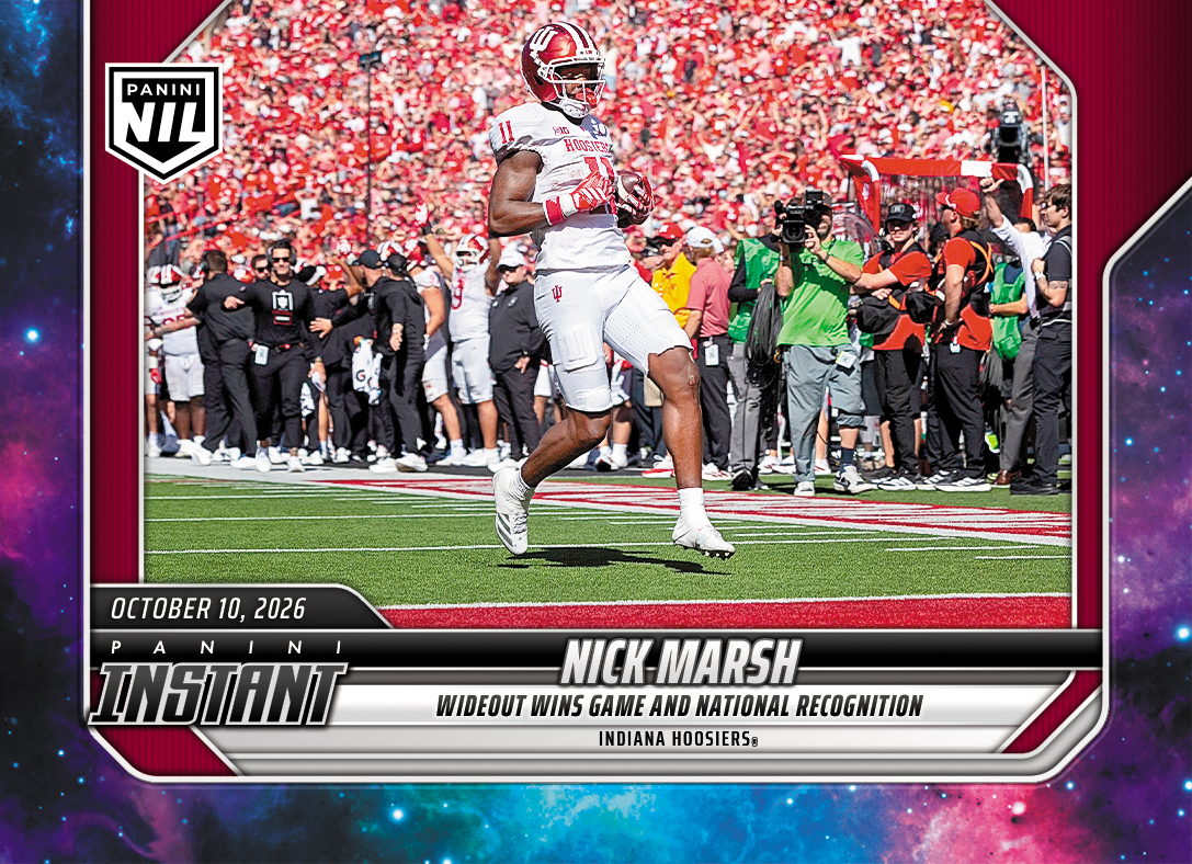 Detailed Image of Nick Marsh - 2026 Panini Instant NIL College Football #6-NMA - Galaxy 1/1