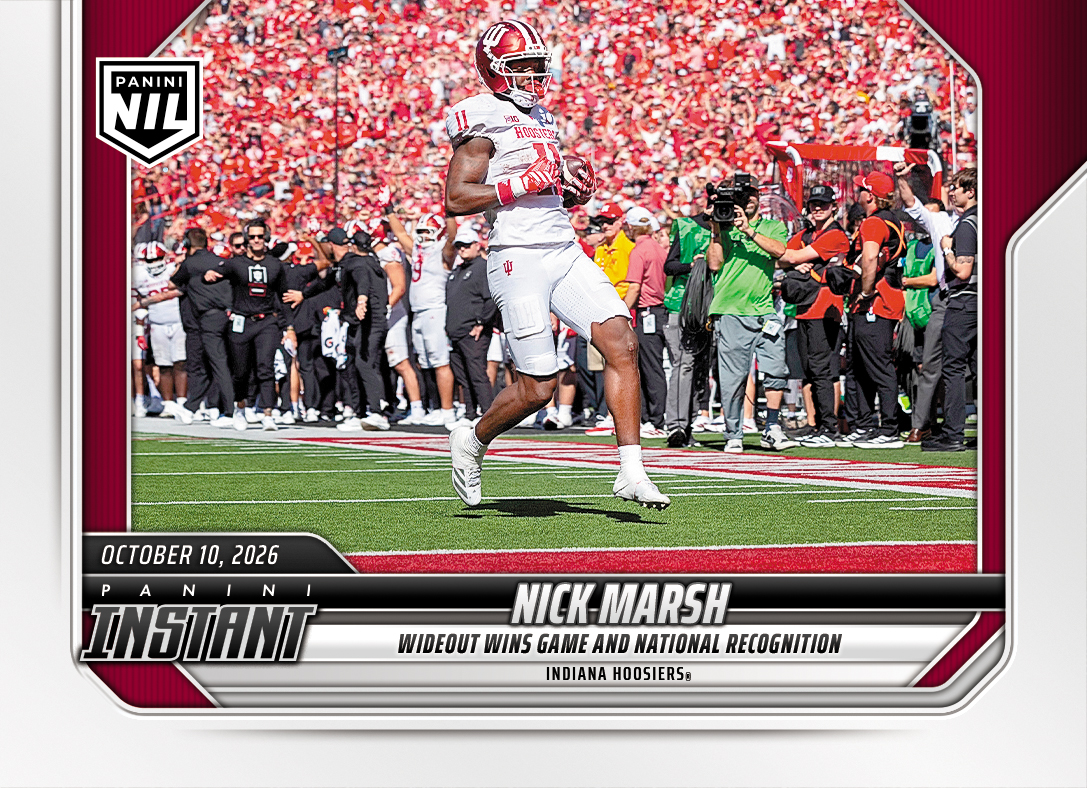 Detailed Image of Nick Marsh - 2026 Panini Instant NIL College Football #6-NMA - Base Card 25-pack