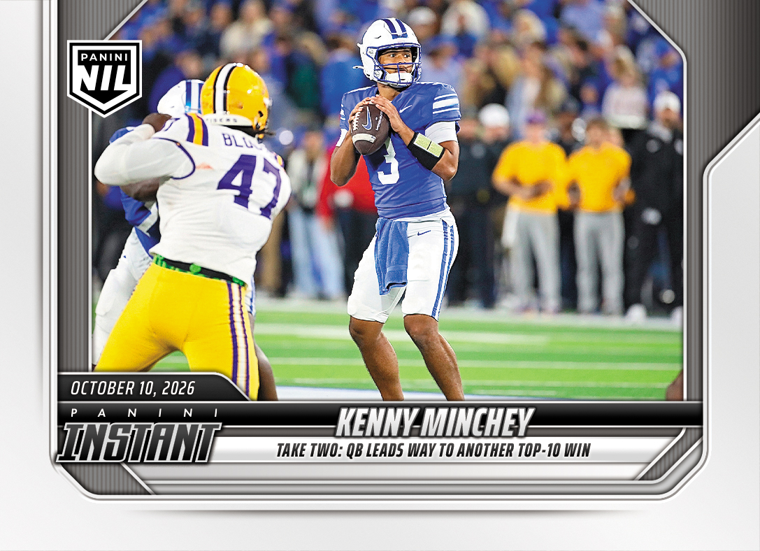 Detailed Image of Kenny Minchey - 2026 Panini Instant NIL College Football #6-KMI - Base Card 5-pack