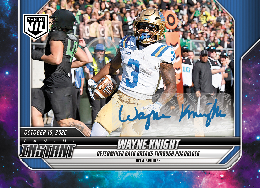 Detailed Image of Wayne Knight - 2026 Panini Instant NIL College Football #6-WKN - Galaxy 1/1 Auto