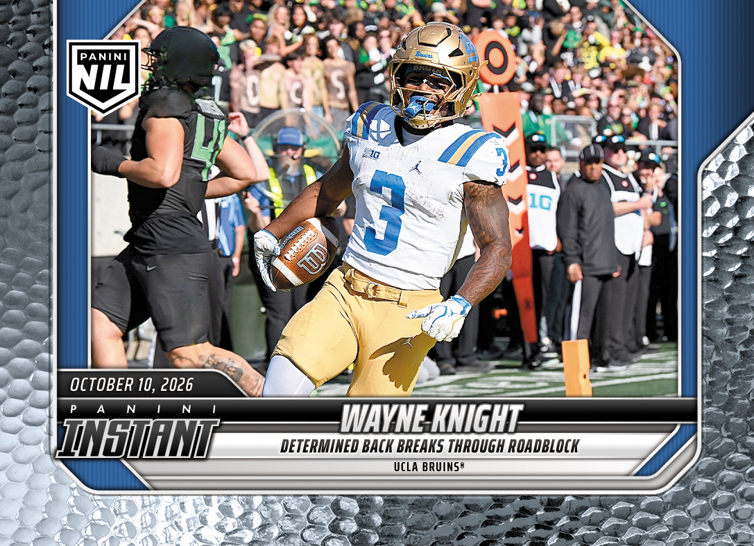 Detailed Image of Wayne Knight - 2026 Panini Instant NIL College Football #6-WKN - Metallic /5