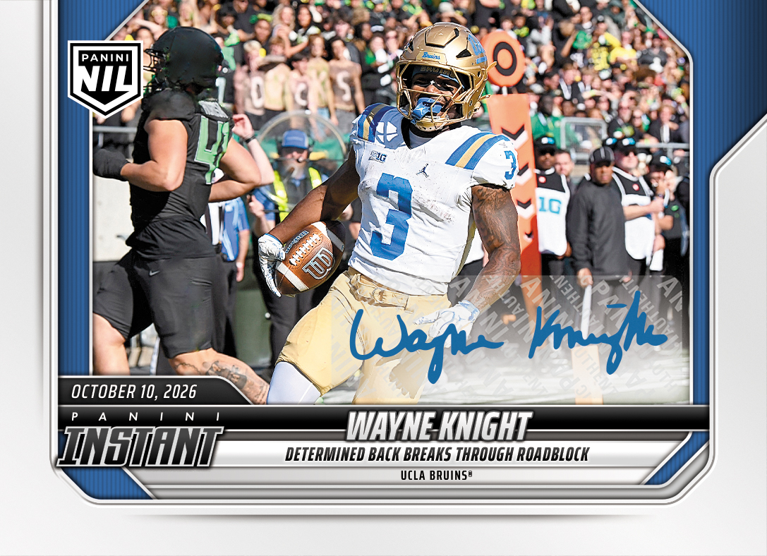 Detailed Image of Wayne Knight - 2026 Panini Instant NIL College Football #6-WKN - Base /99 Auto