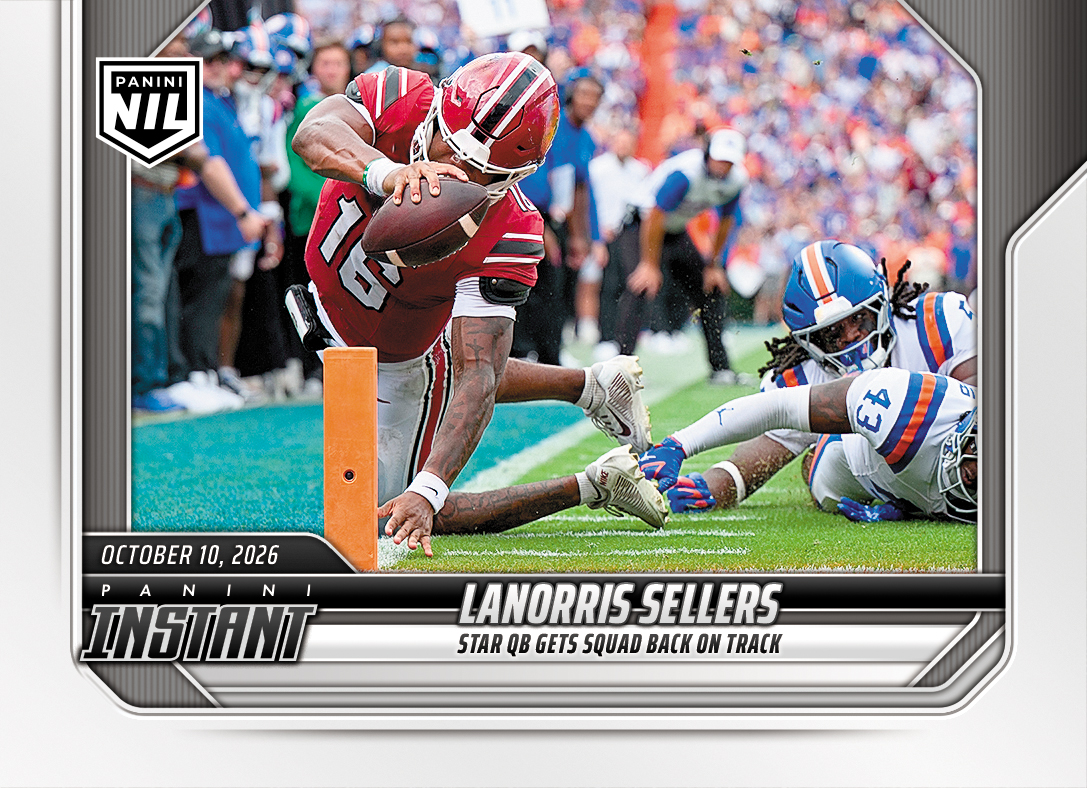Detailed Image of LaNorris Sellers - 2026 Panini Instant NIL College Football #6-LSE - Base Card 5-pack