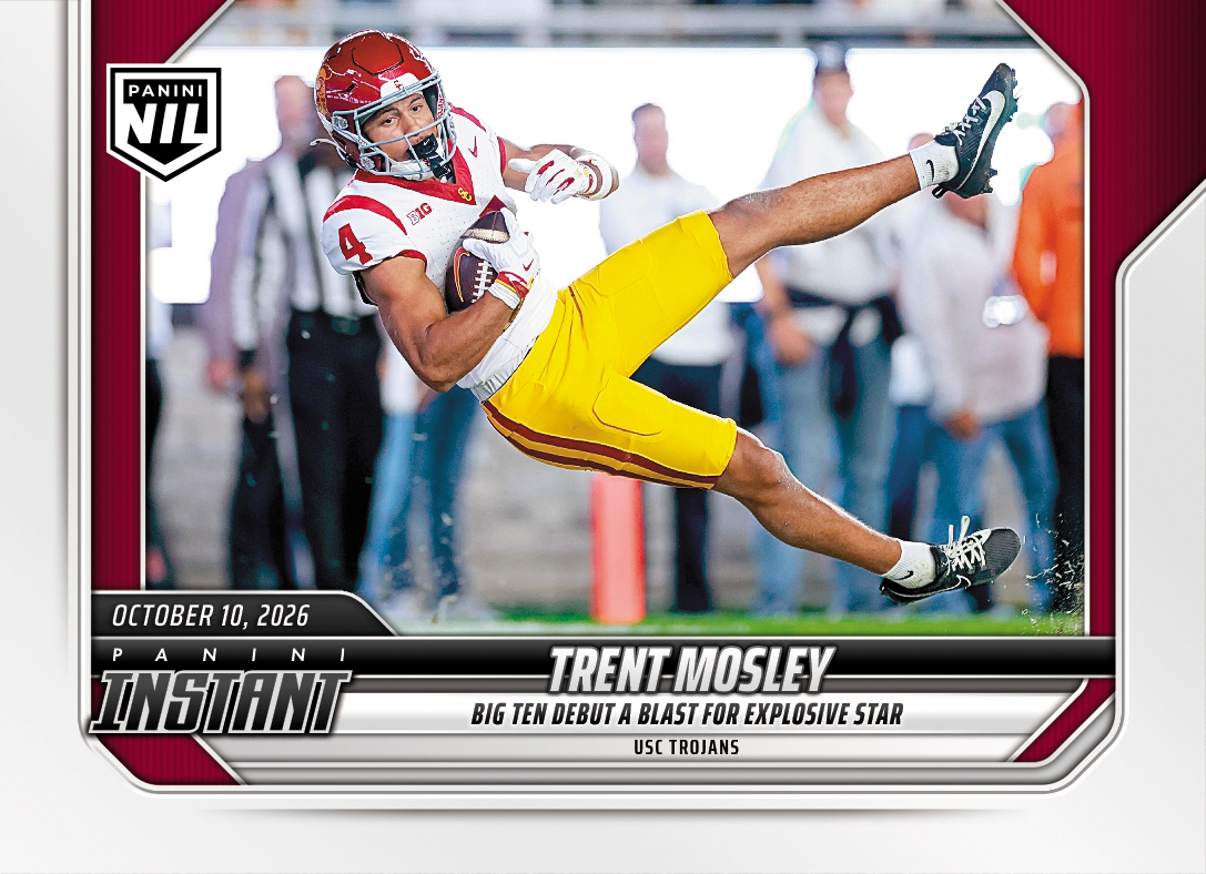 Detailed Image of Trent Mosley - 2026 Panini Instant NIL College Football #6-TMO - Base Card 25-pack