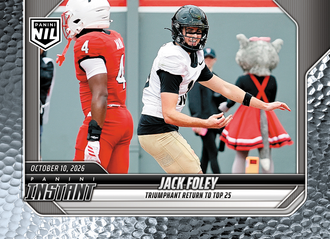 Detailed Image of Jack Foley - 2026 Panini Instant NIL College Football #6-JFO - Metallic /5