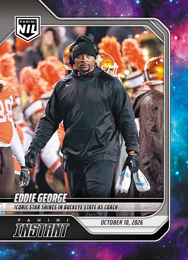 Detailed Image of Eddie George - 2026 Panini NIL College Football #6-EGO - Galaxy 1/1