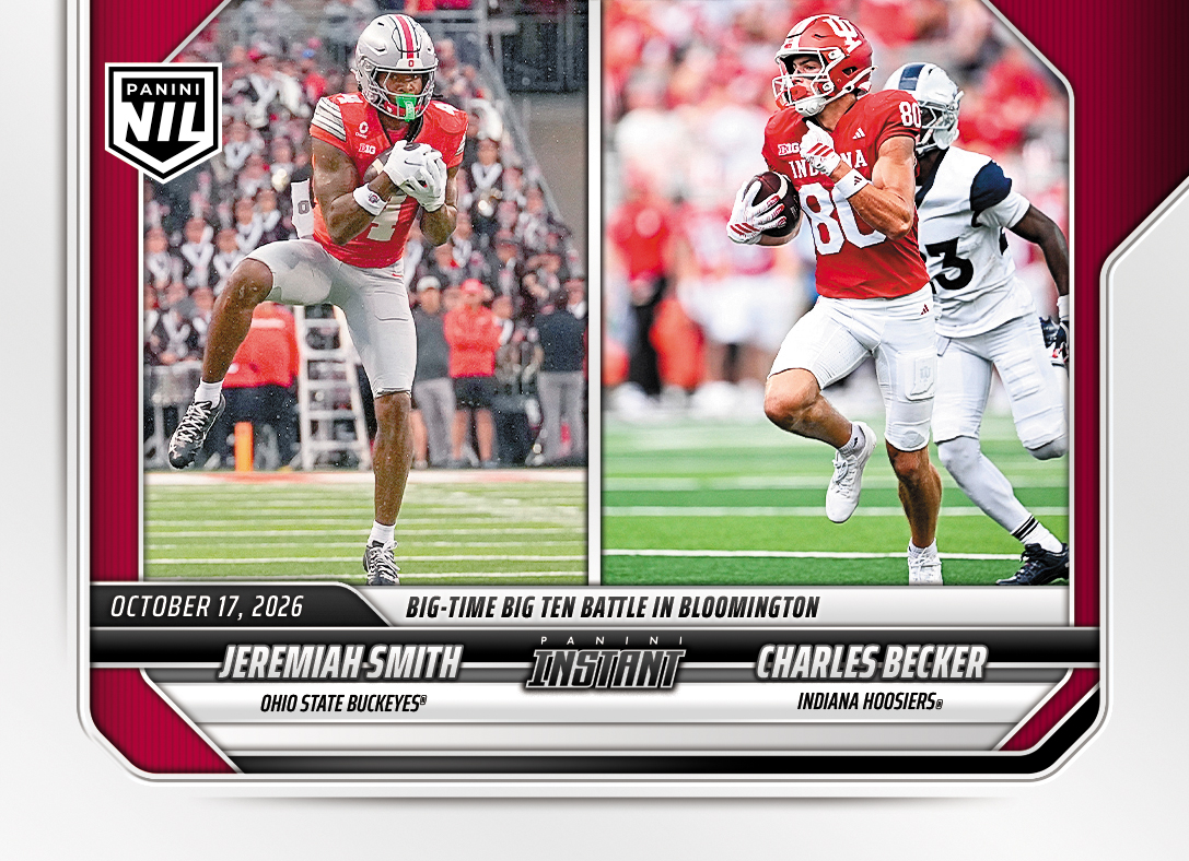 Detailed Image of Jeremiah Smith/Charles Becker - 2026 Panini Instant NIL College Football #7-PRE - Base Card