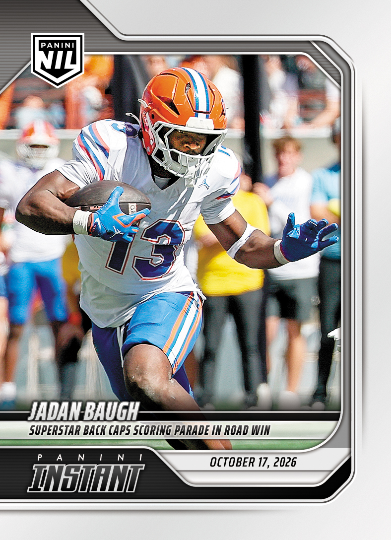 Detailed Image of Jadan Baugh - 2026 Panini Instant NIL College Football #7-JBA - Base Card 25-pack