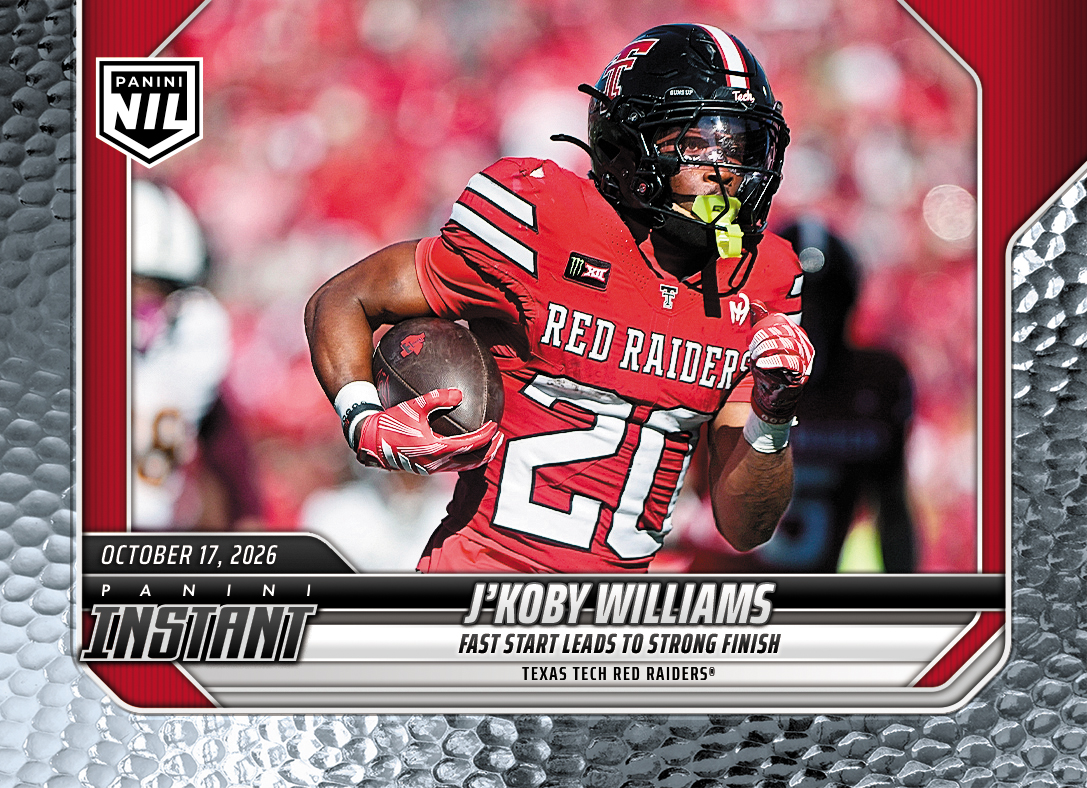 Detailed Image of J'Koby Williams - 2026 Panini NIL College Football #7-JKW - Metallic /5
