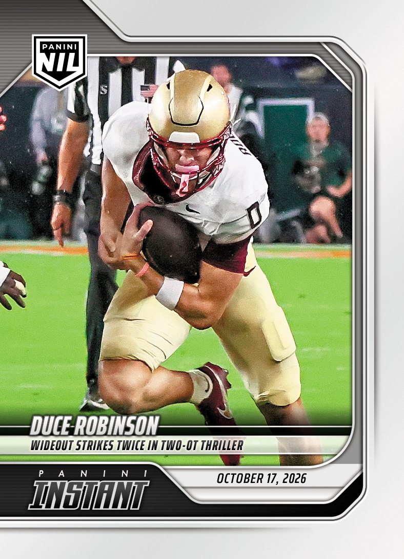 Detailed Image of Duce Robinson - 2026 Panini Instant NIL College Football #7-DRO - Base Card 5-pack